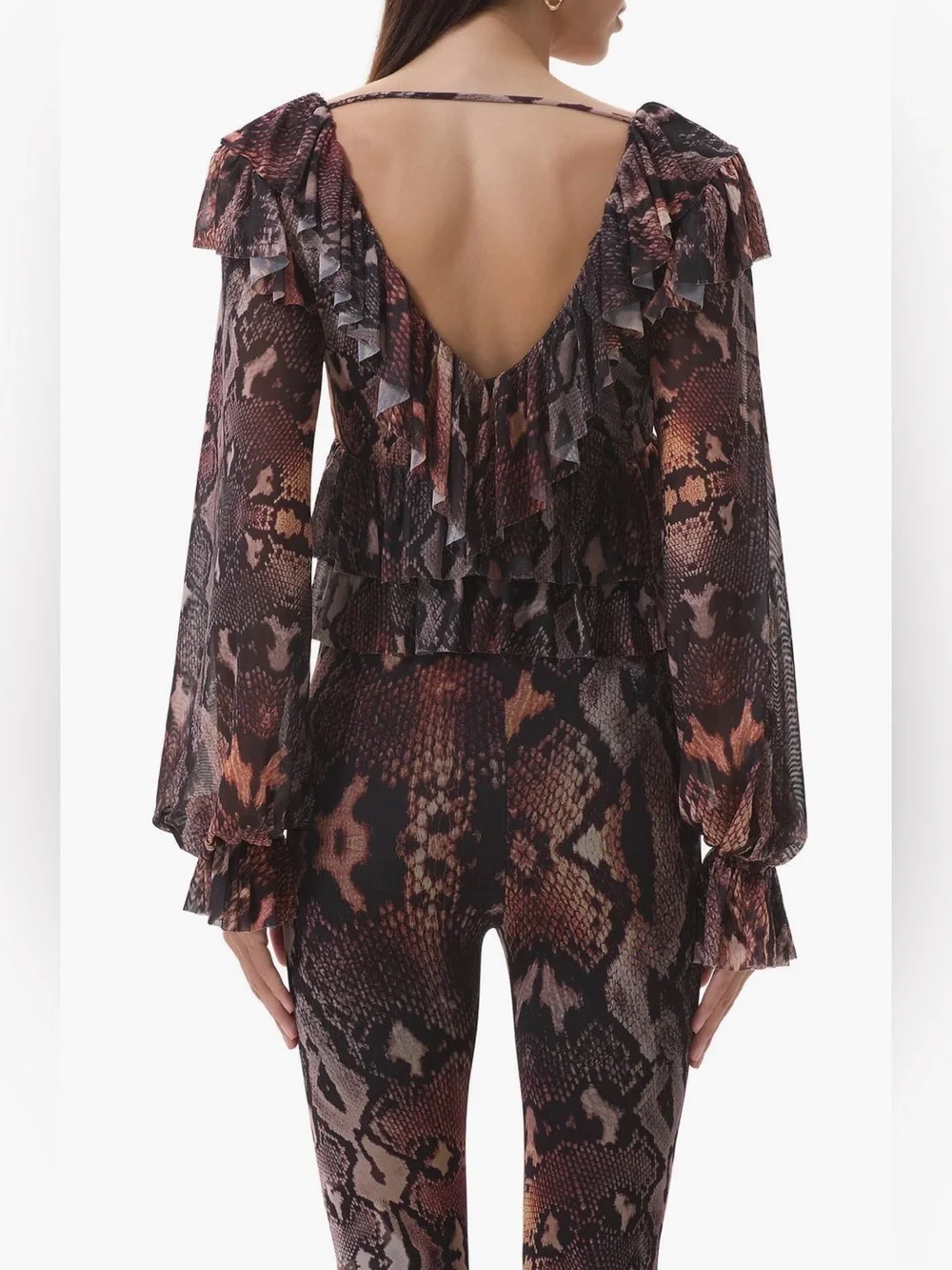AFRM Addison Ruffle Blouse - Picture 3 of 4